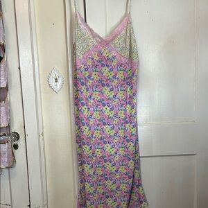 ASOS Floral Pink and Yellow Dress